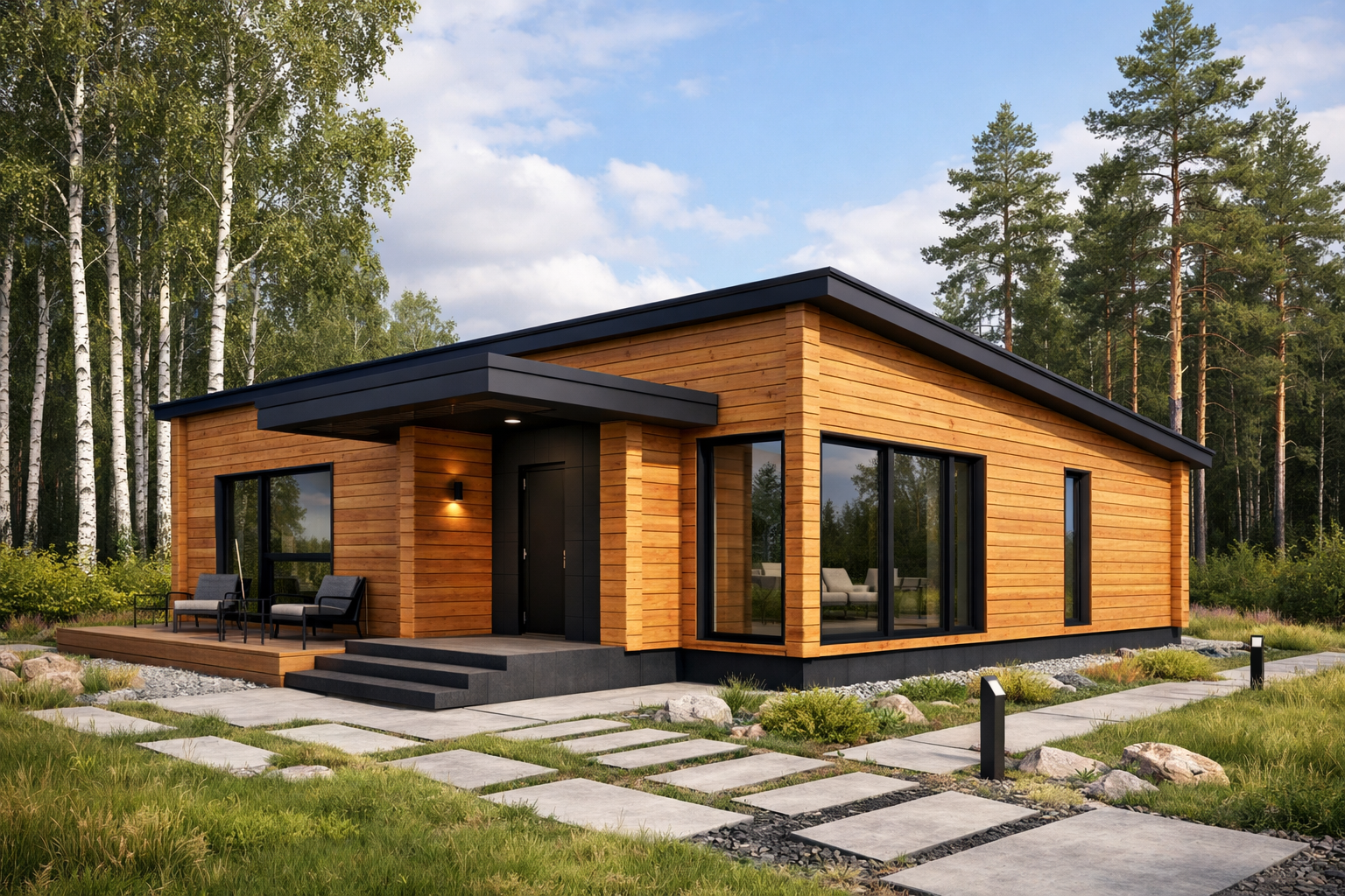 Брус дом 100 м²