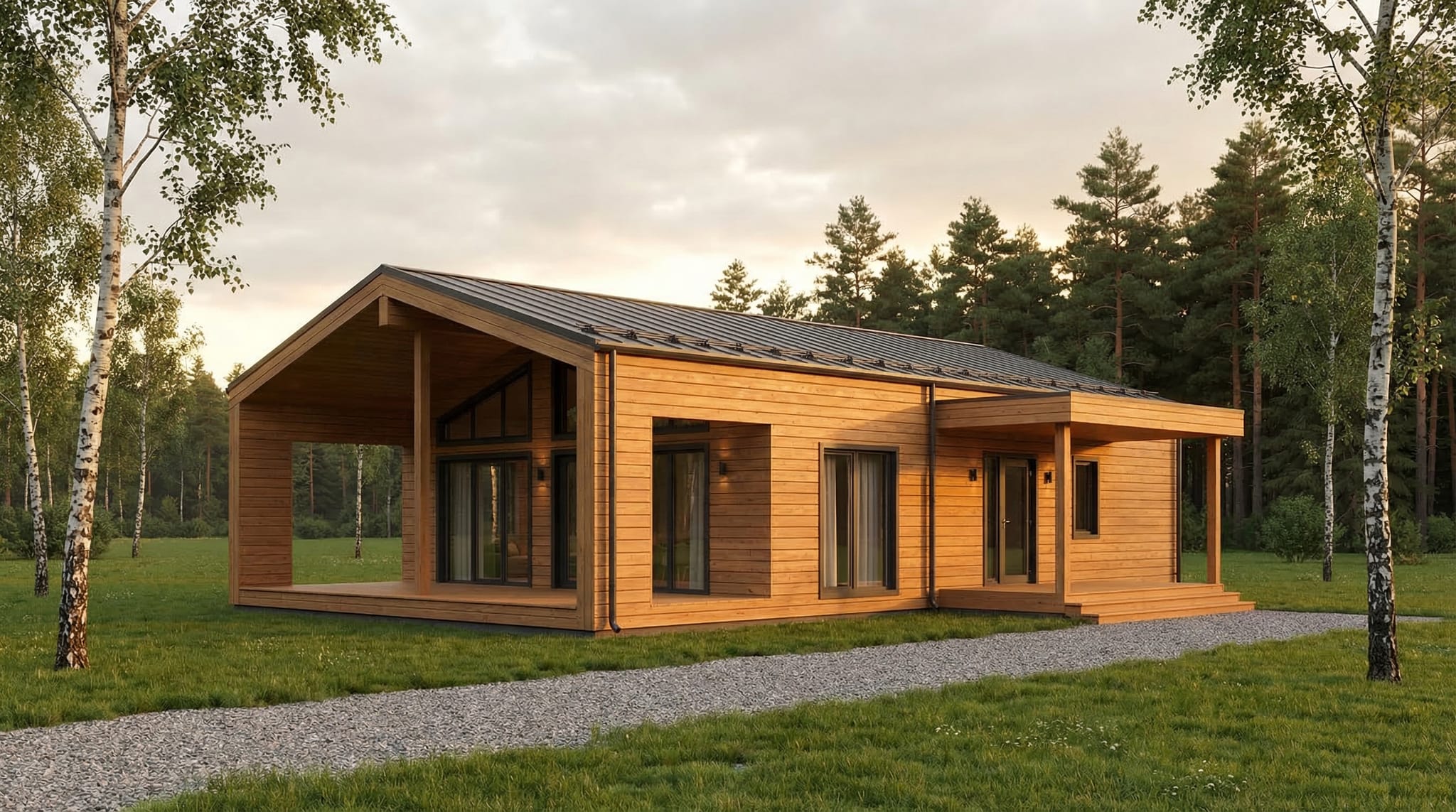 Каркасный дом 100 м²