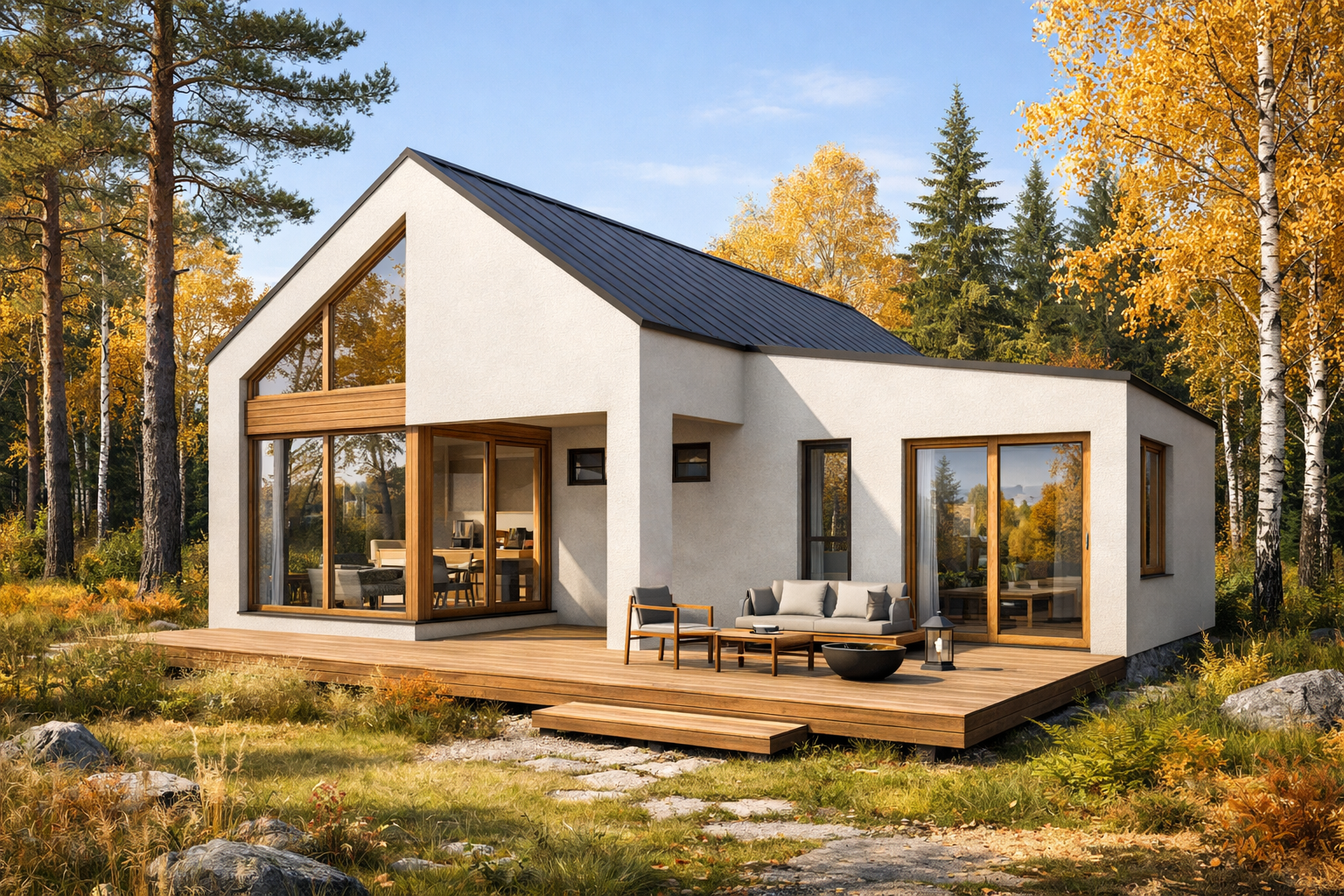 Газобетон дом 75 м²