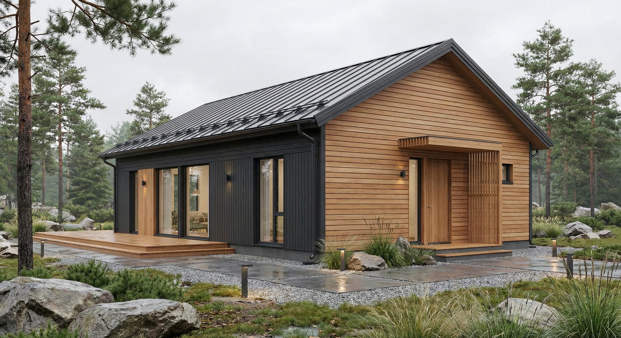 Каркасный дом 85 м²