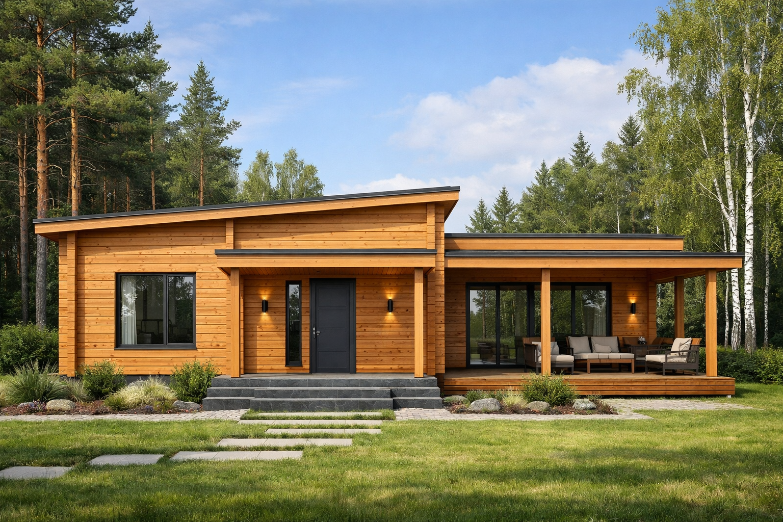 Брус дом 132 м²