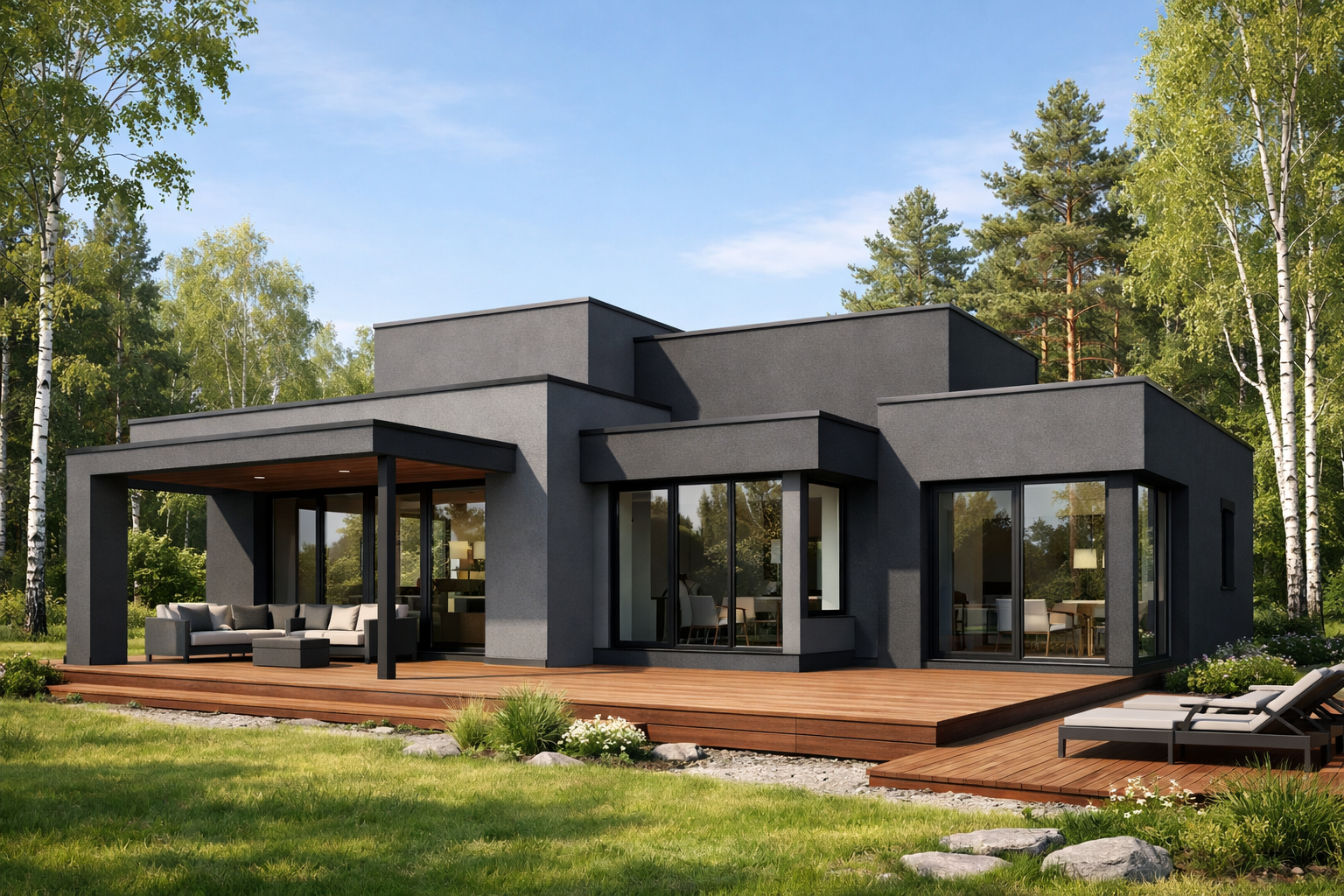 Газобетон дом 100 м²