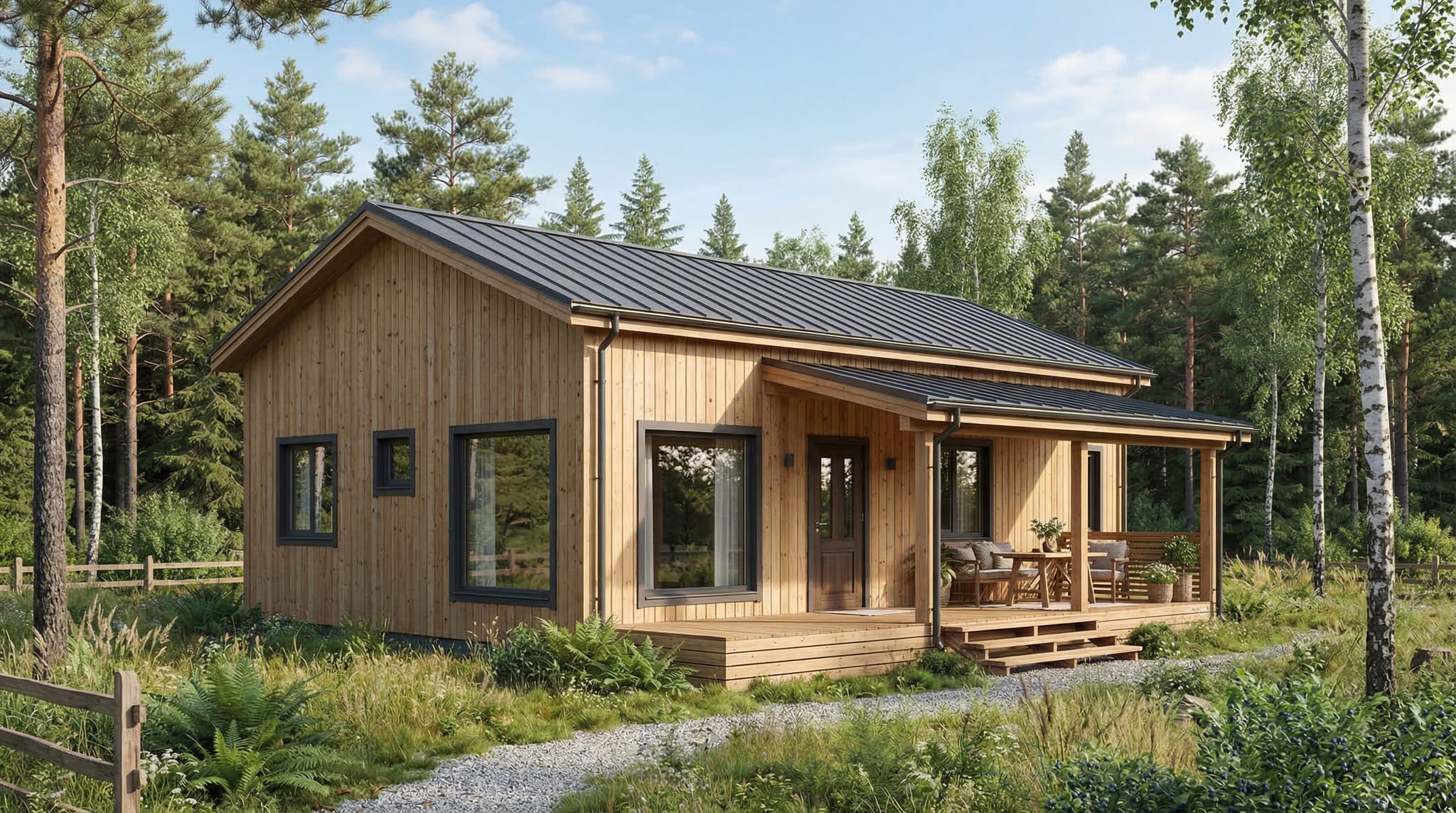 Каркасный дом 110 м²