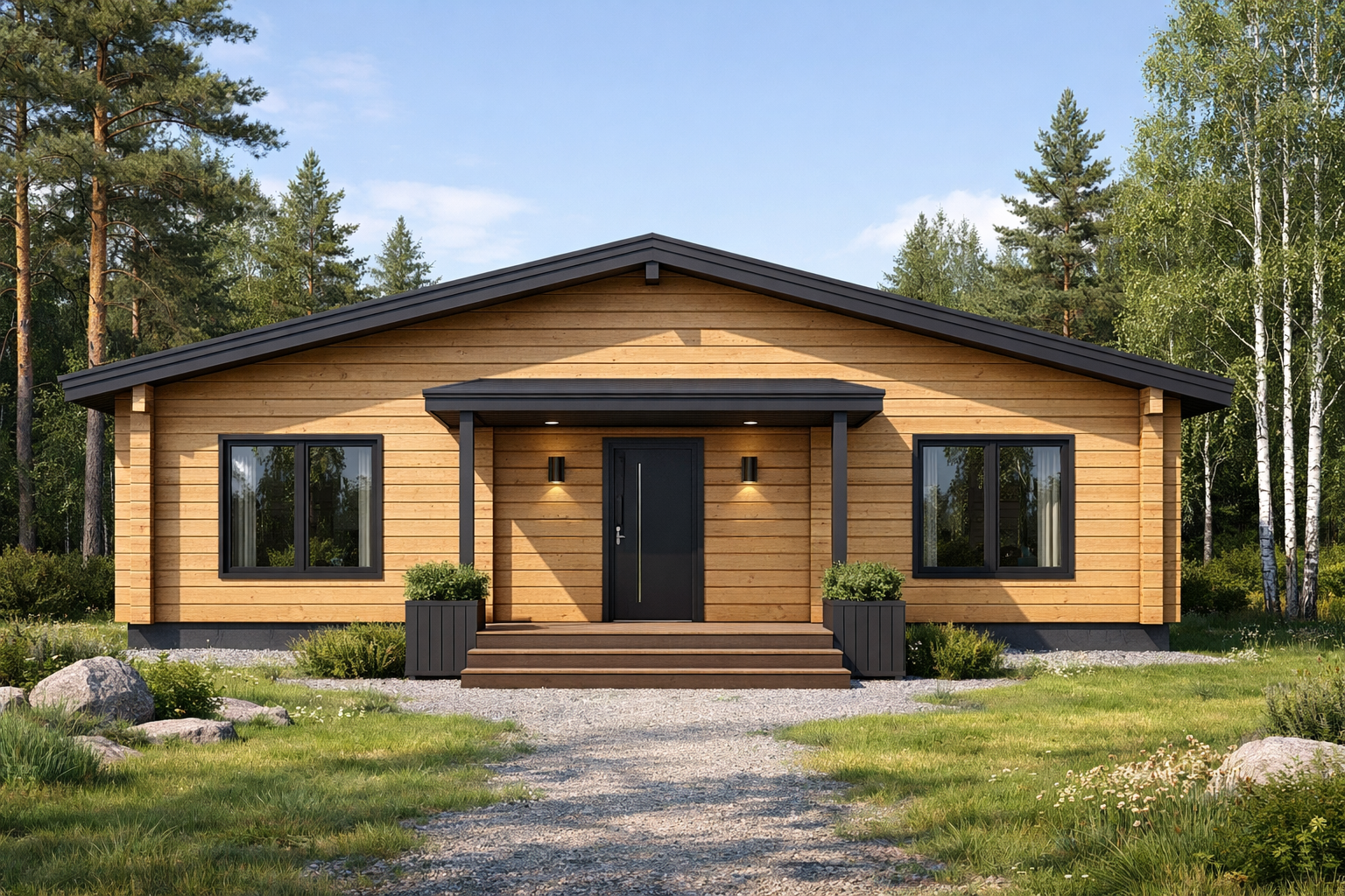 Брус дом 110 м²