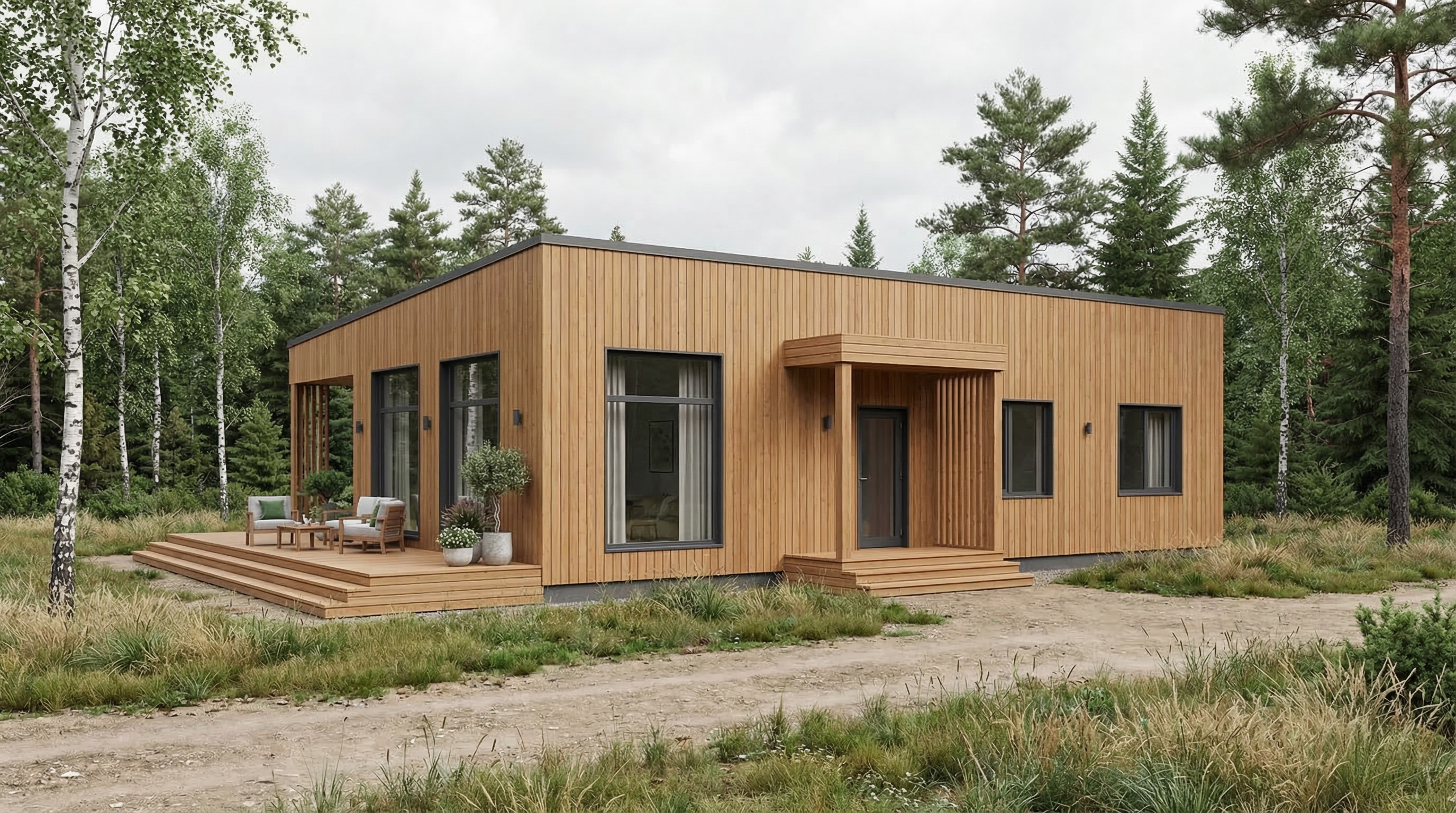 Каркасный дом 156 м²