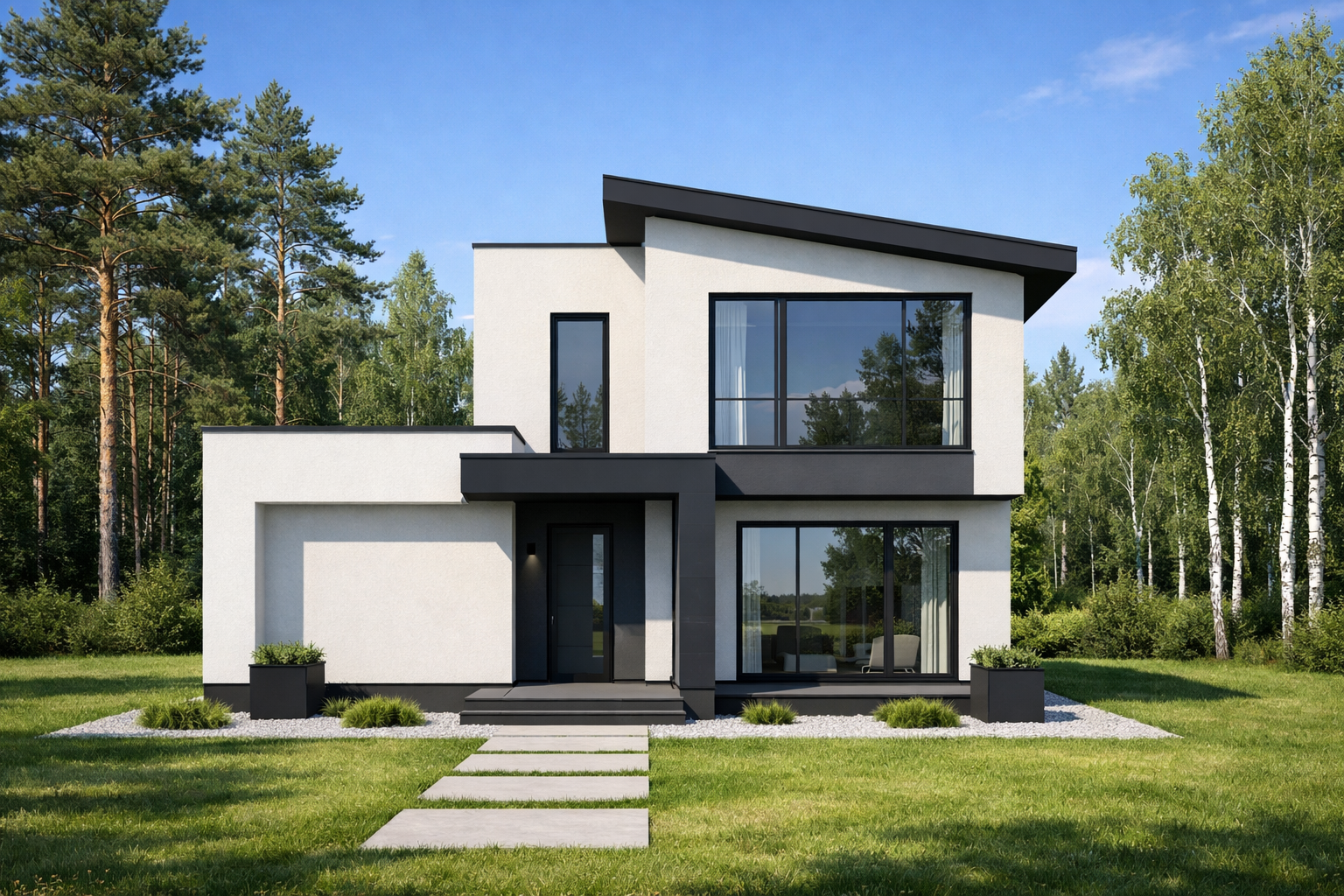 Газобетон дом 126 м²