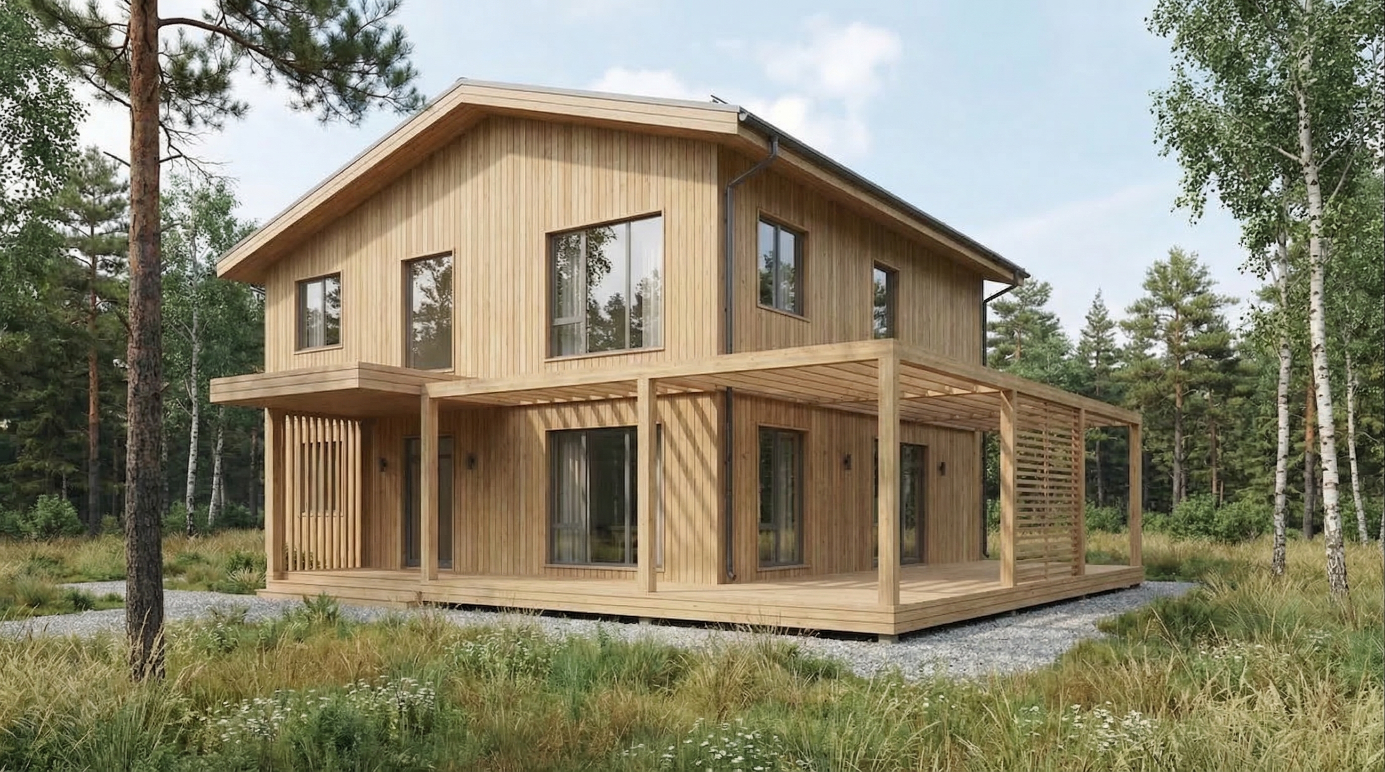 Каркасный дом 255 м²