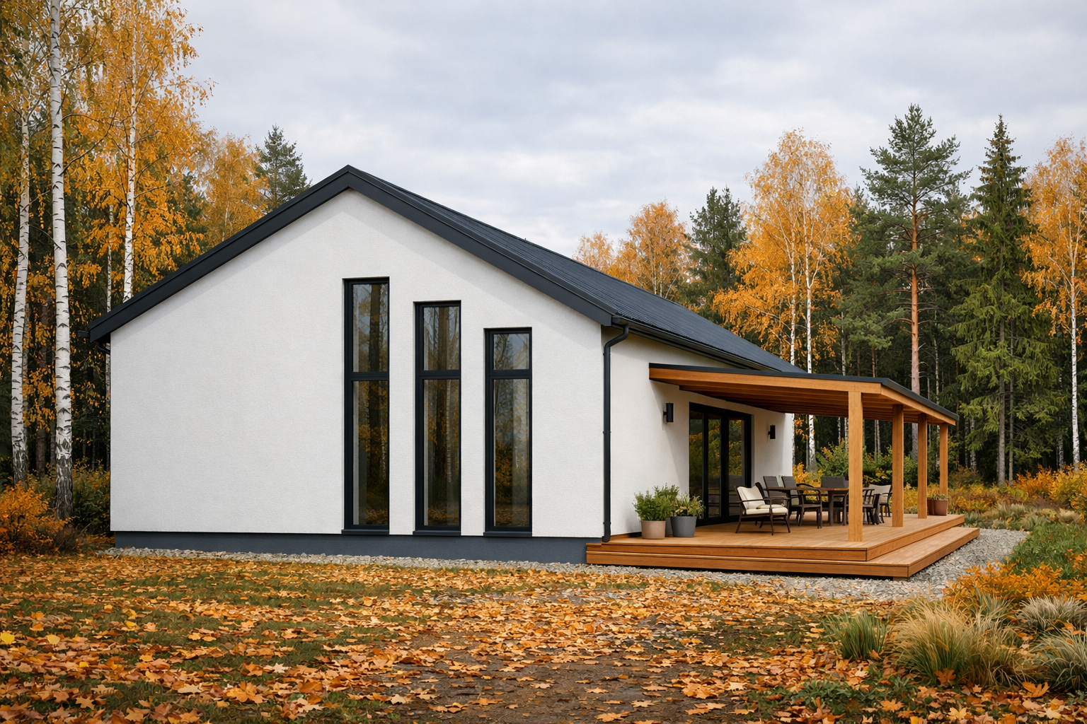 Газобетон дом 110 м²