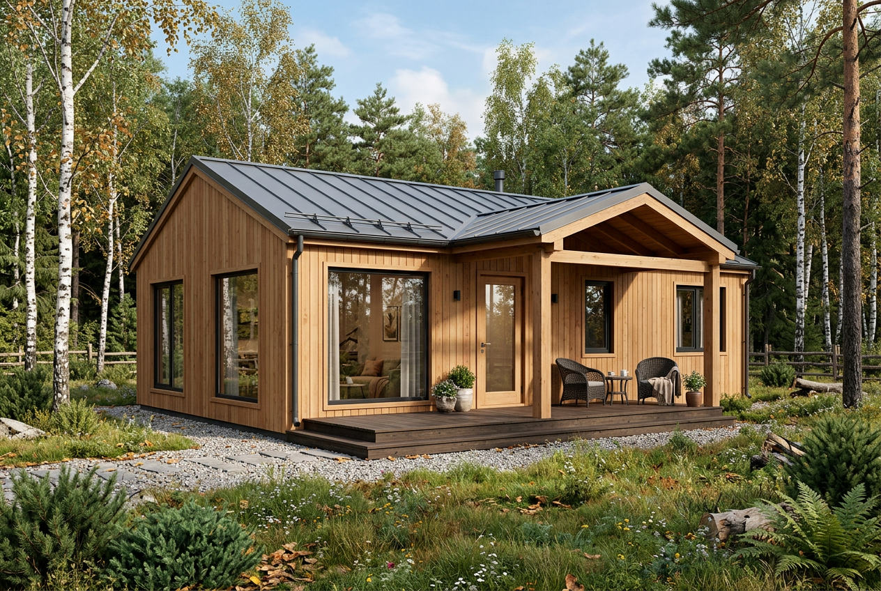 Каркасный дом 75 м²