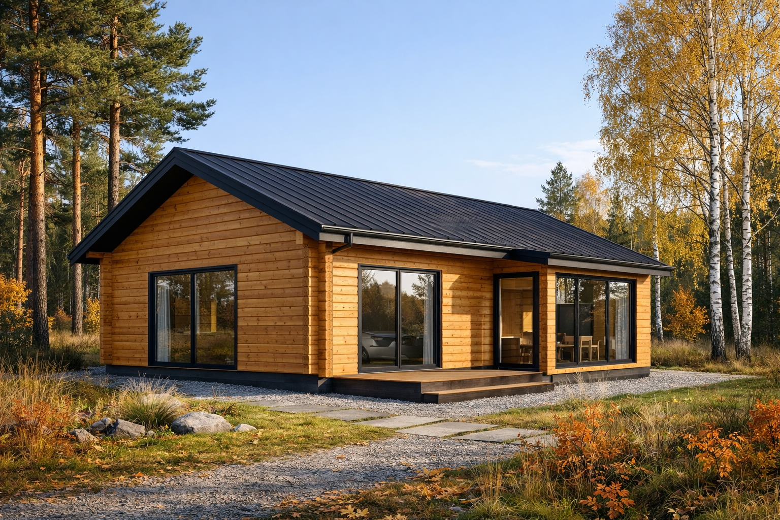 Брус дом 85 м²