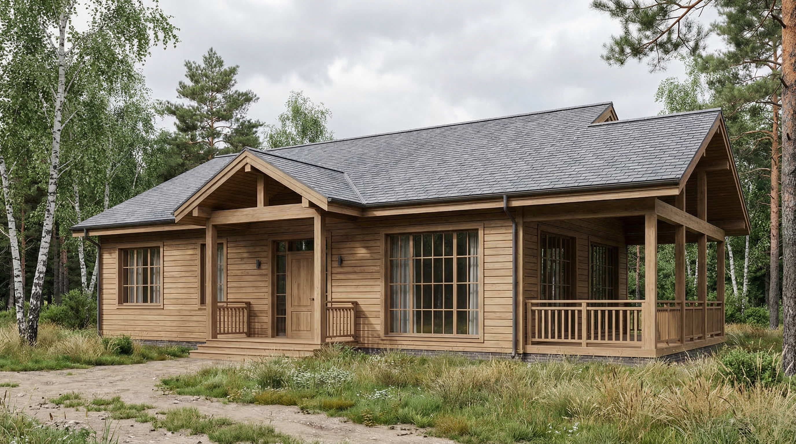 Каркасный дом 132 м²