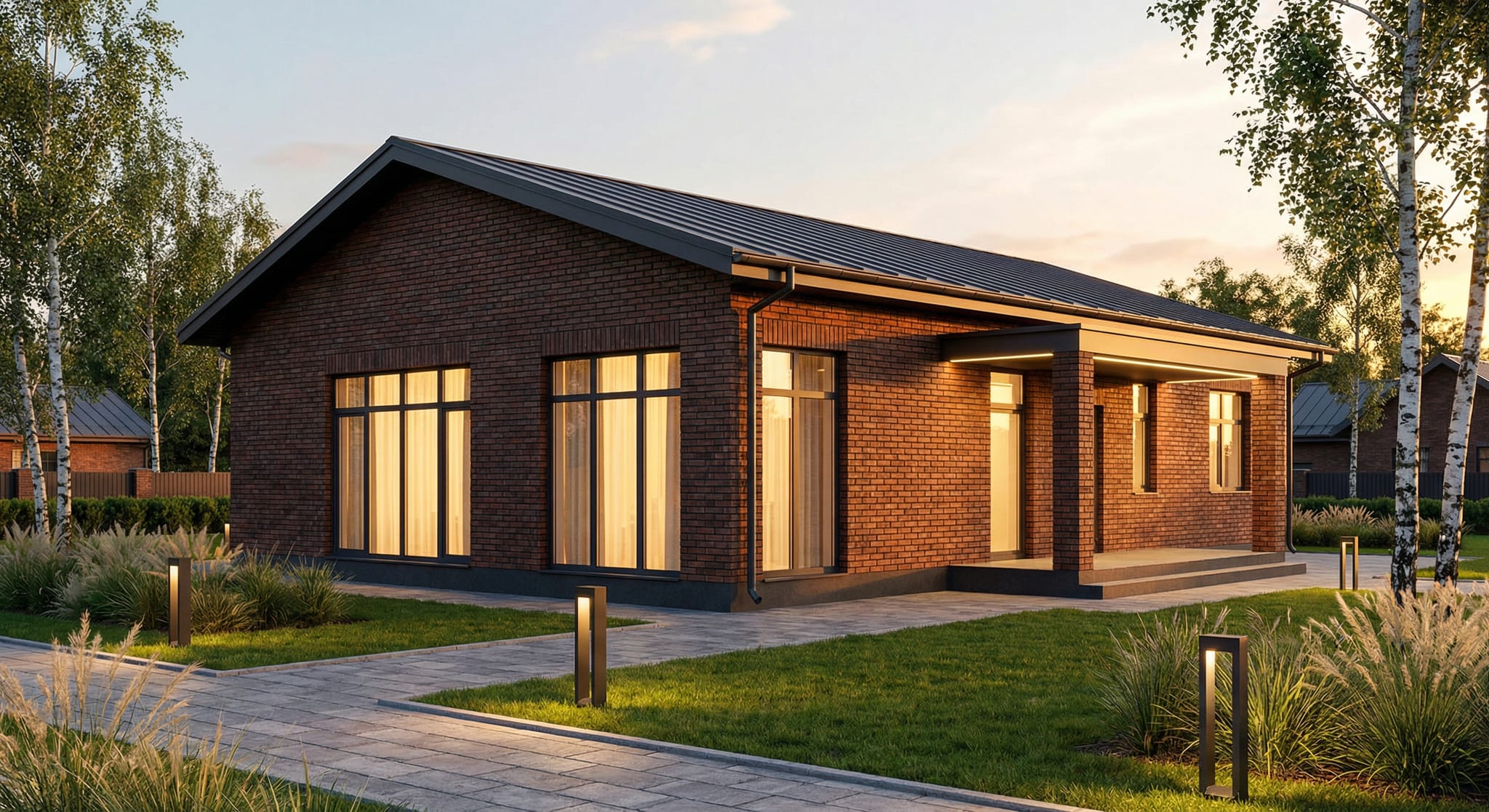 Газобетон дом 85 м²