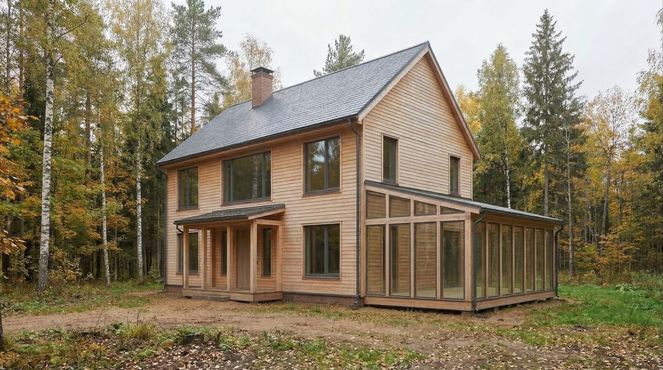 Каркасный дом 135 м²