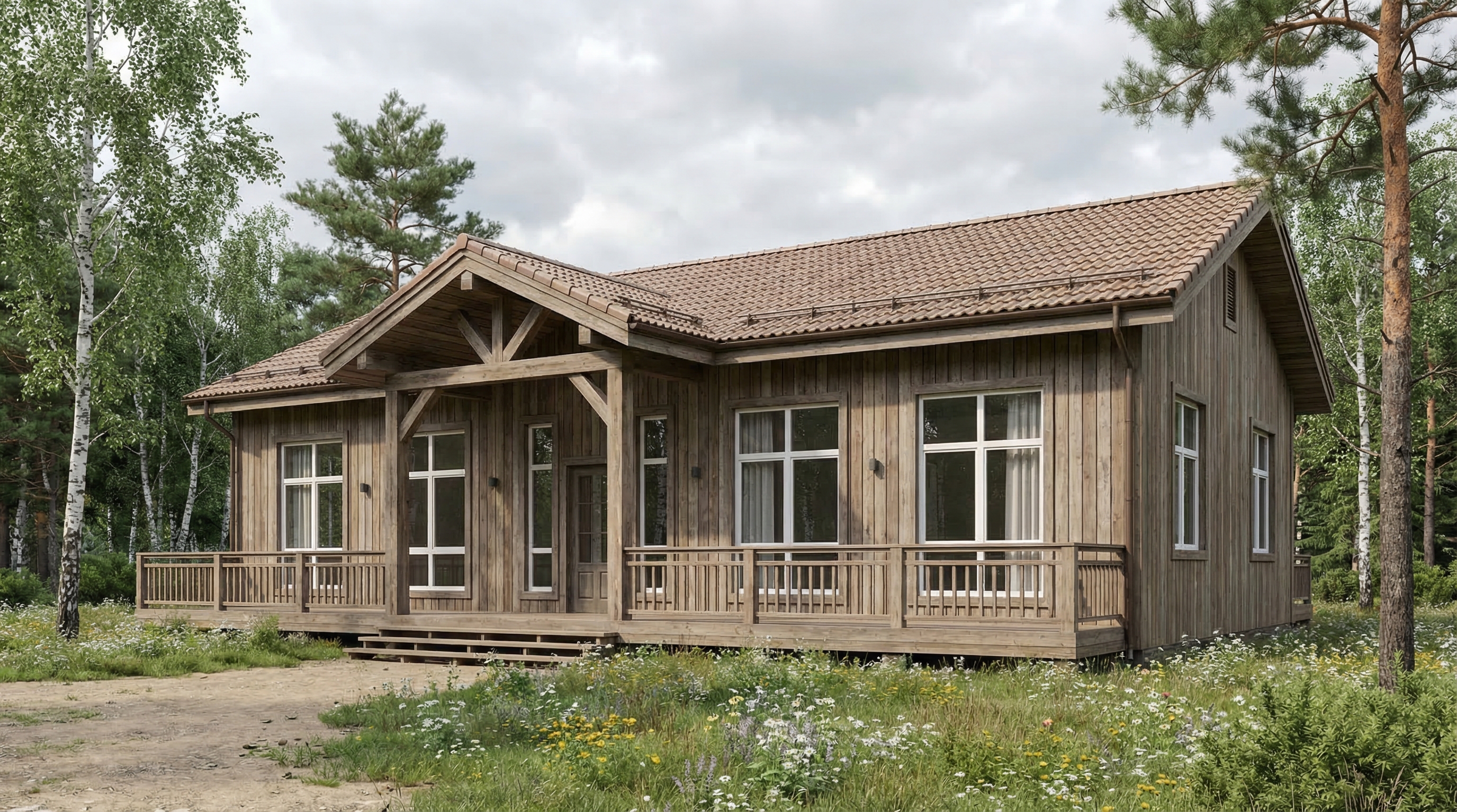 Каркасный дом 182 м²