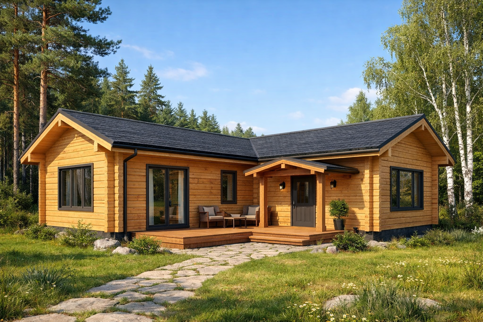 Брус дом 120 м²